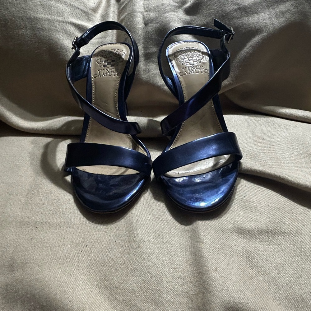 Vince Camuto Midnight Blue Strappy Heels